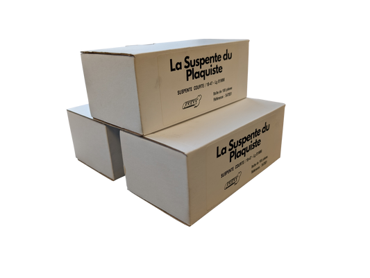 Lot de 3 boites de suspentes courtes 18-47 (F47) Lg 81mm