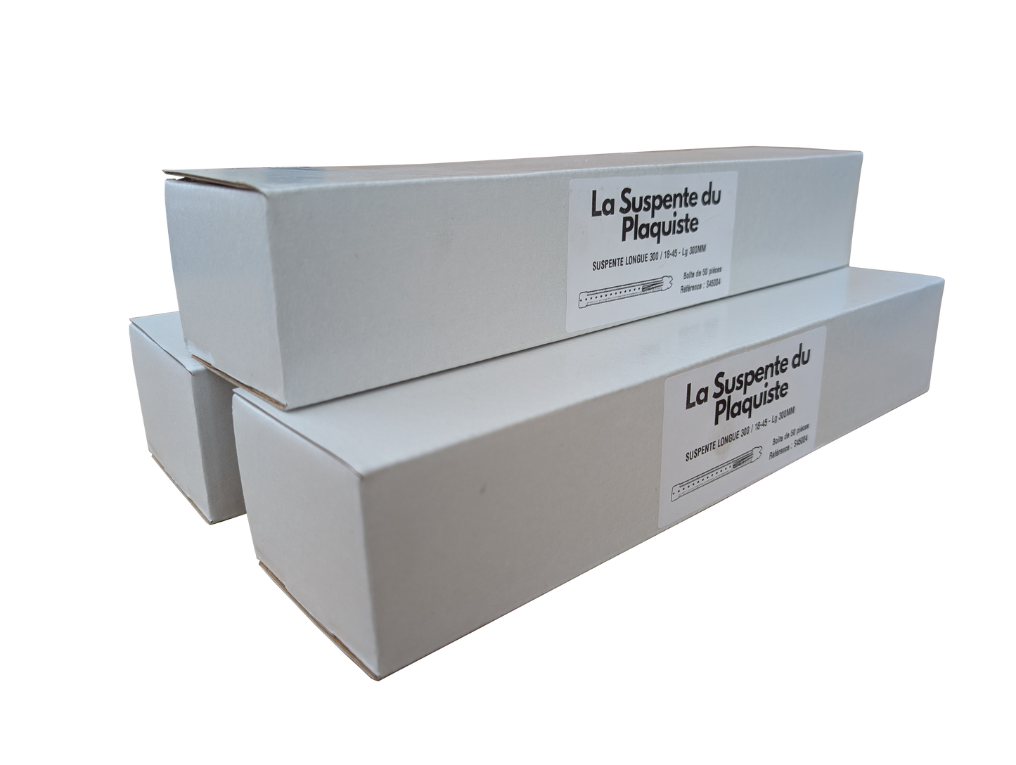Lot de 3 boites de suspentes longues 18-45 (F45) Lg 300mm