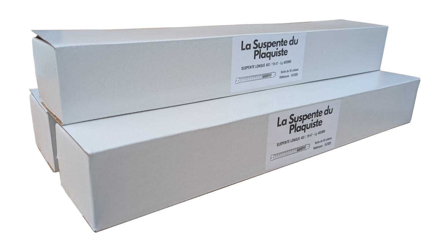 Lot de 3 boites de suspentes longues 18-47 (F47) Lg 400mm